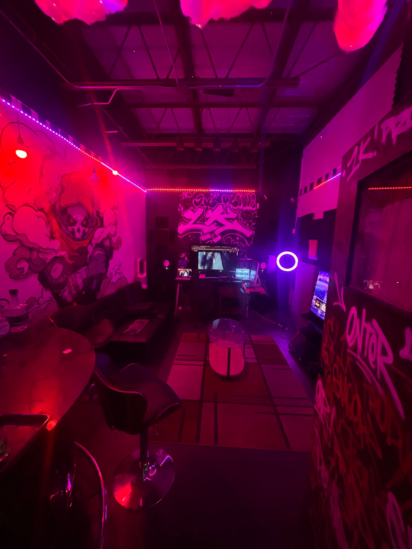Studio lounge and control view